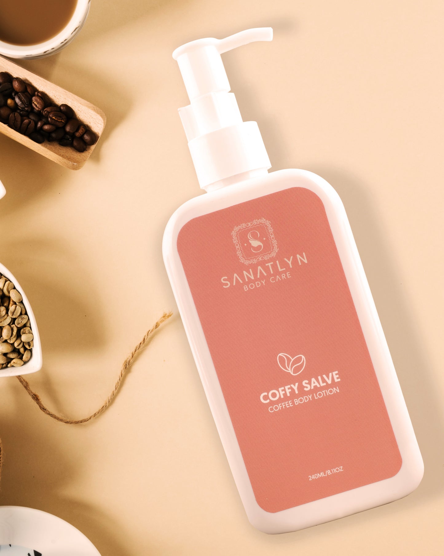 Lightweight, Non-Sticky Coffy Salve Coffee Body Lotion