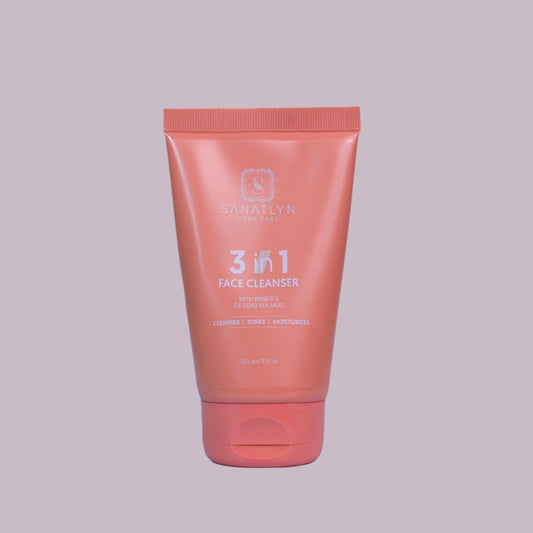 3 - in - 1 Face Cleanser with Dead Sea Mud - Cleanses, Tones & Moisturizes in One Step - Sanatlyn Body CareSanatlyn