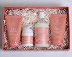 Sanatlyn Self-Care Affair 4-in-1 combo pack: face cleanser, berries and vitamin C face wash, body wash, and all day cream